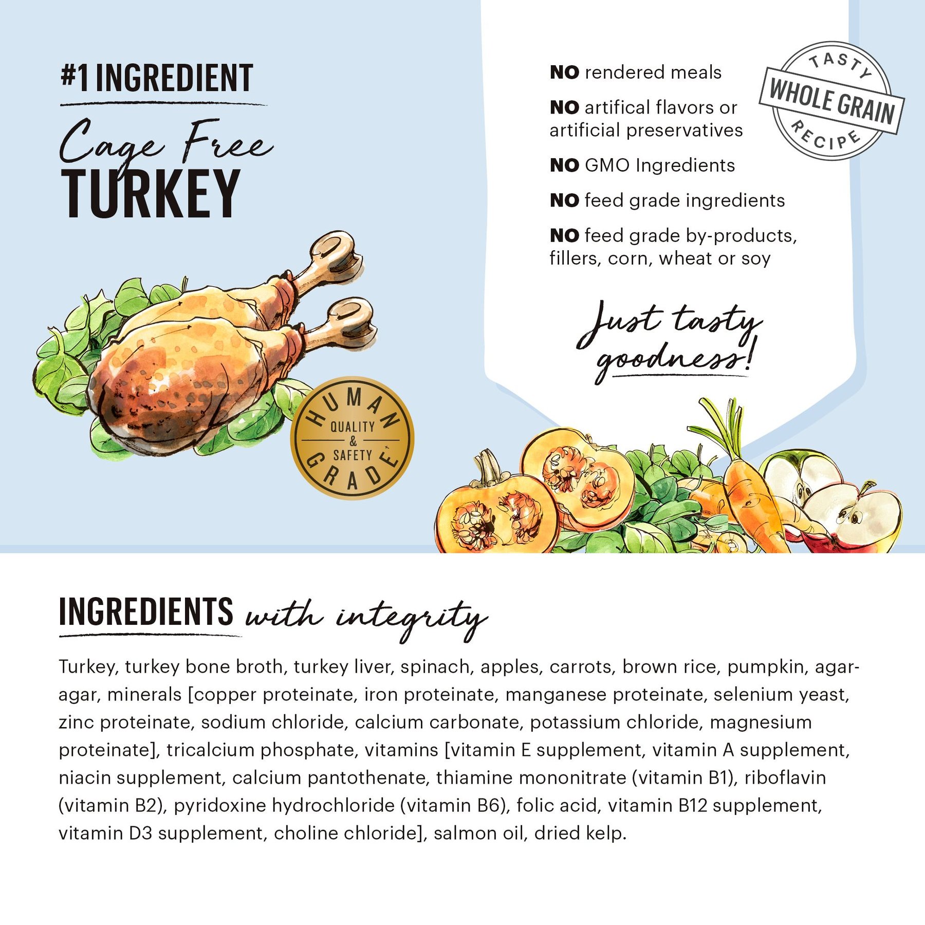 The Honest Kitchen Butcher Block Pate Turkey & Autumn Veggies Pate Wet Dog Food