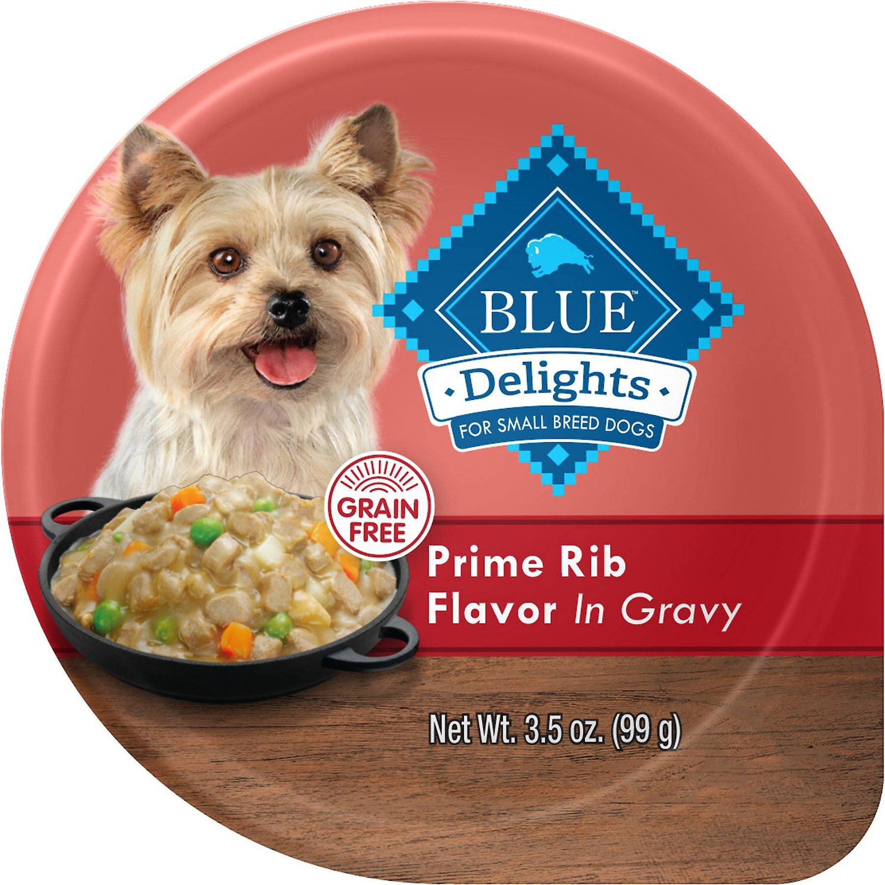 Blue Buffalo Divine Delights Prime Rib Flavor Hearty Gravy Dog Food Trays