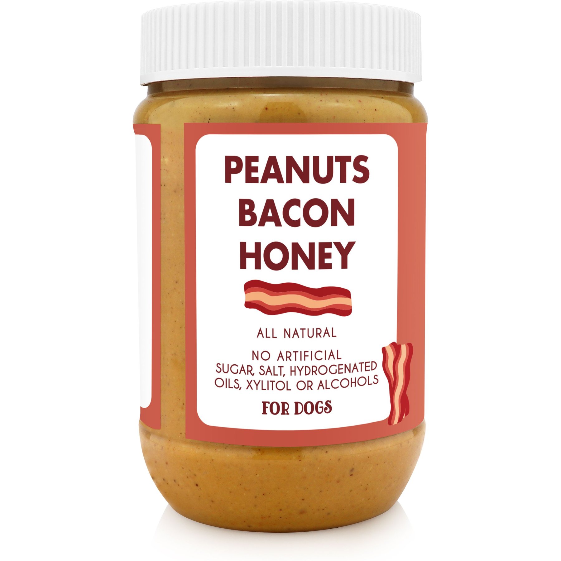 Bark Bistro Company Banging Bacon Buddy Budder Dog Lickable Treats, 17-oz jar