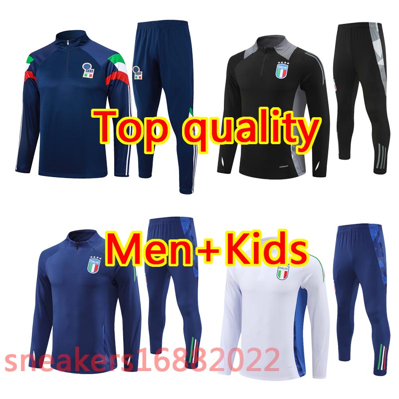 24/25 Soccer Tracksuits Sets VERRATTI Shirt BONUCCI BARELLA IMMOBILE training Italia CHIESA Soccer Jerseys 2024 25 Italy tracksuit INSIGNE JORGINHO BELOTTI