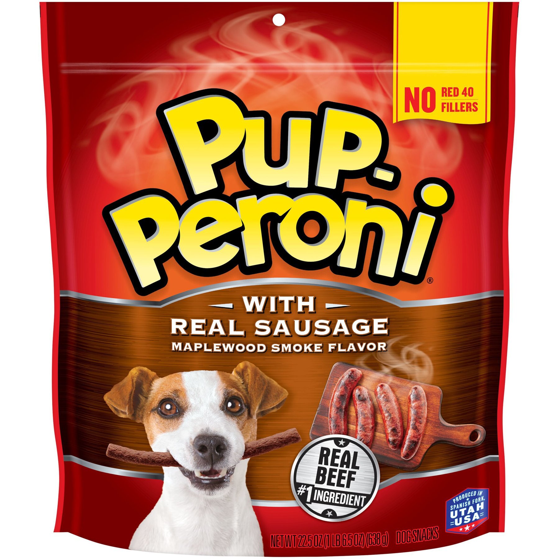Pup-Peroni Real Sausage Maplewood Smoke Flavor Dog Treats