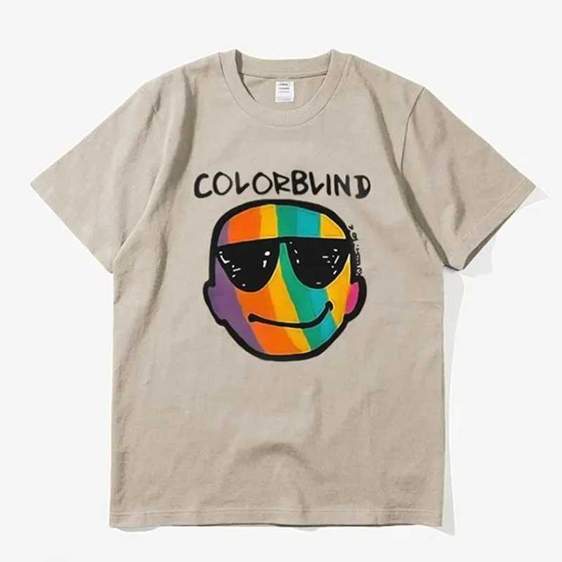 Men's T-Shirts Colorblind Strt Short-slved T Shirt All-match Print Sporty Cotton T-Shirt Oversized Men O-neck T-shirt Brand Ts Y240420