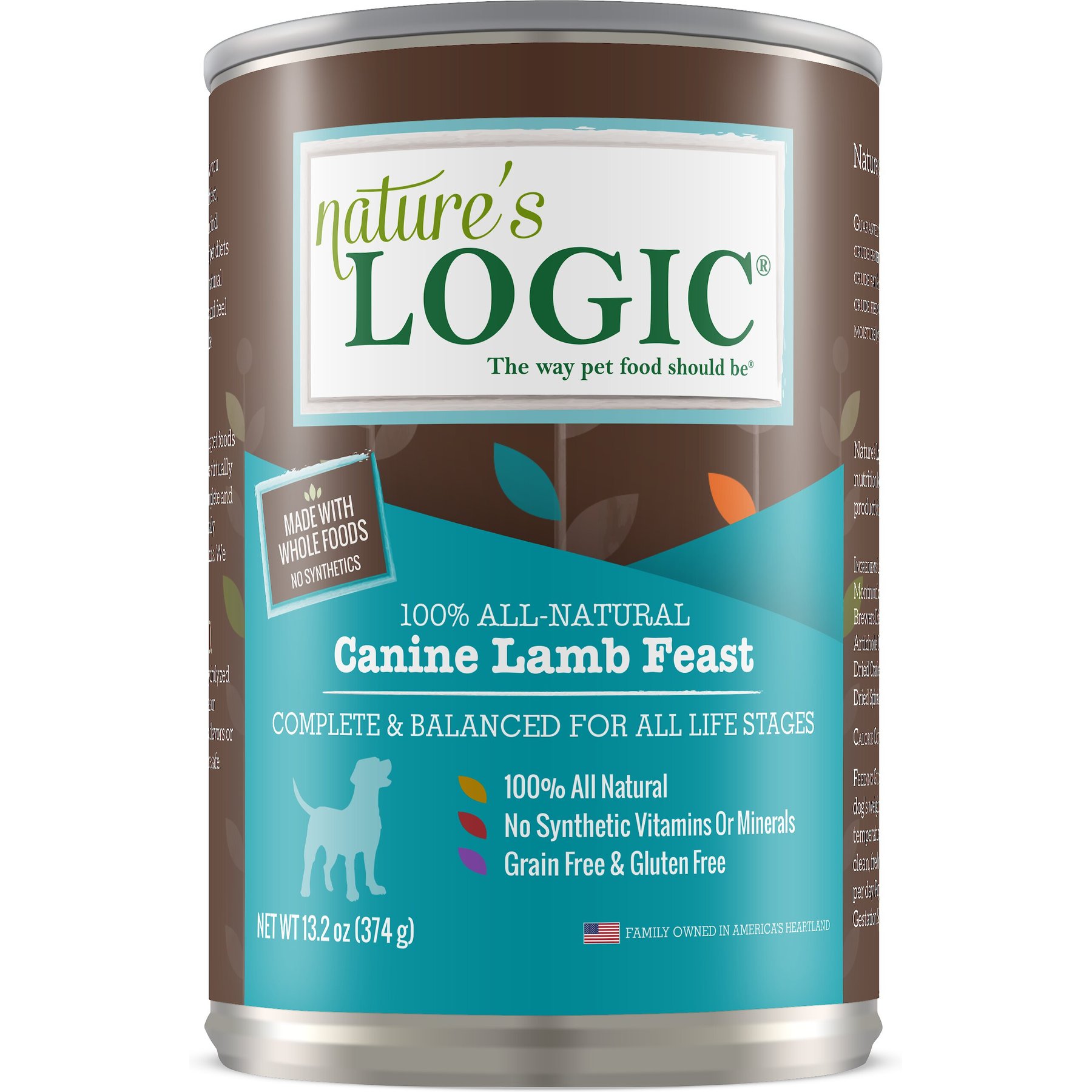Nature's Logic Lamb Feast All Life Stages Grain-Free Canned Dog Food