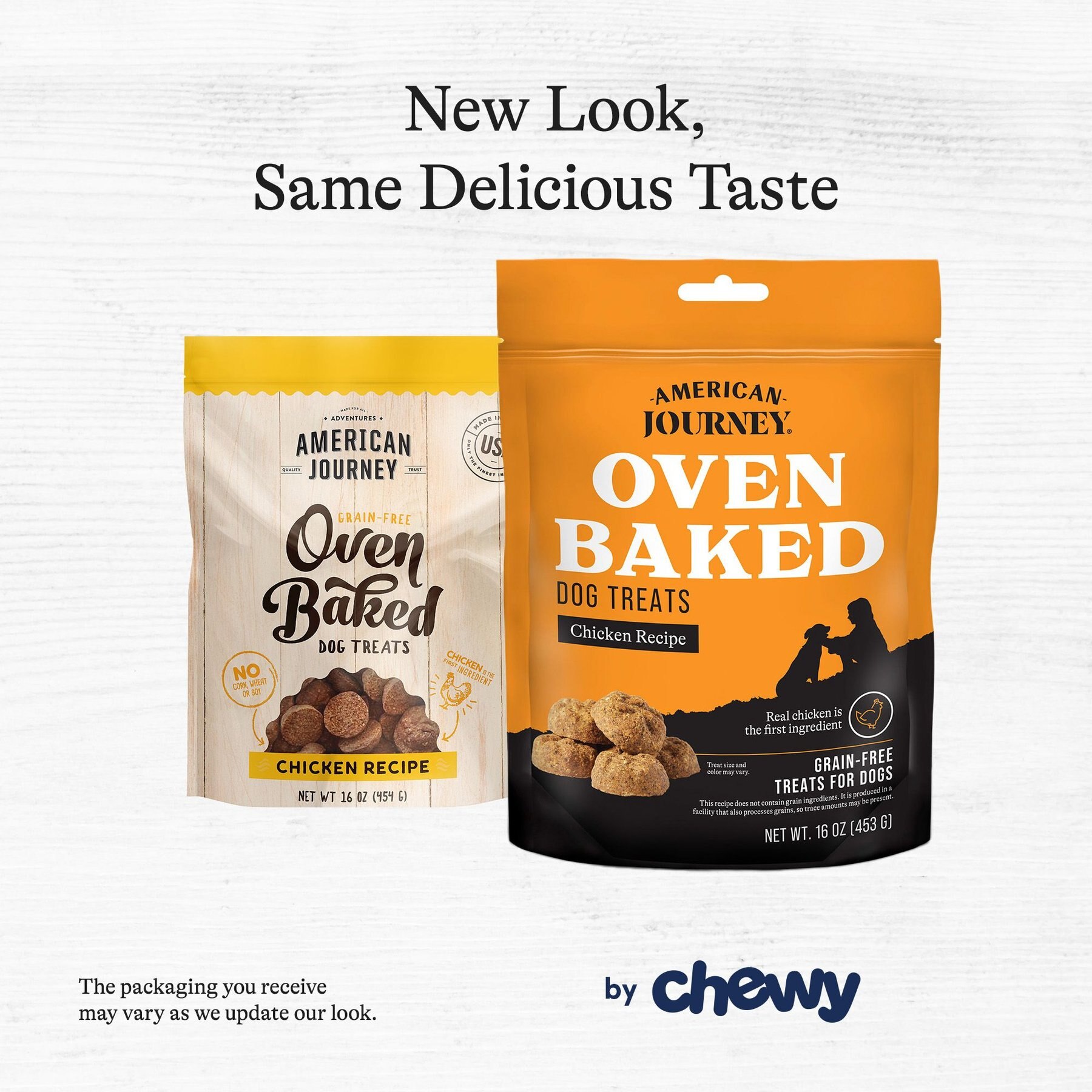 American Journey Chicken Recipe Grain-Free Oven Baked Crunchy Biscuit Dog Treats