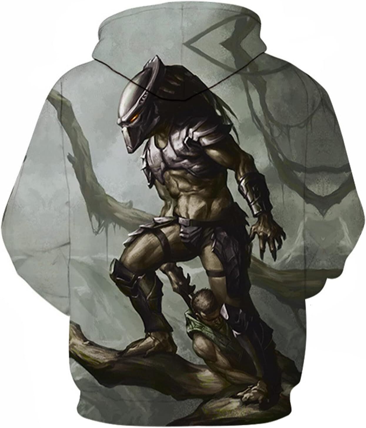 Hoodie for Mens Womens Adult Men The Predator Pullover Hoodie Pocket-3D Digital Cotton Hood Sweatshirt Long Sleeve Graphic Fashion Color