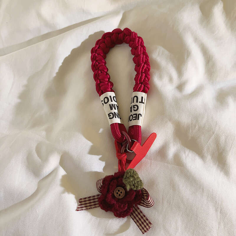Niche liquor Hongshan tea wer mobile lanyard, car keychain wristband style pendant, universal phone case