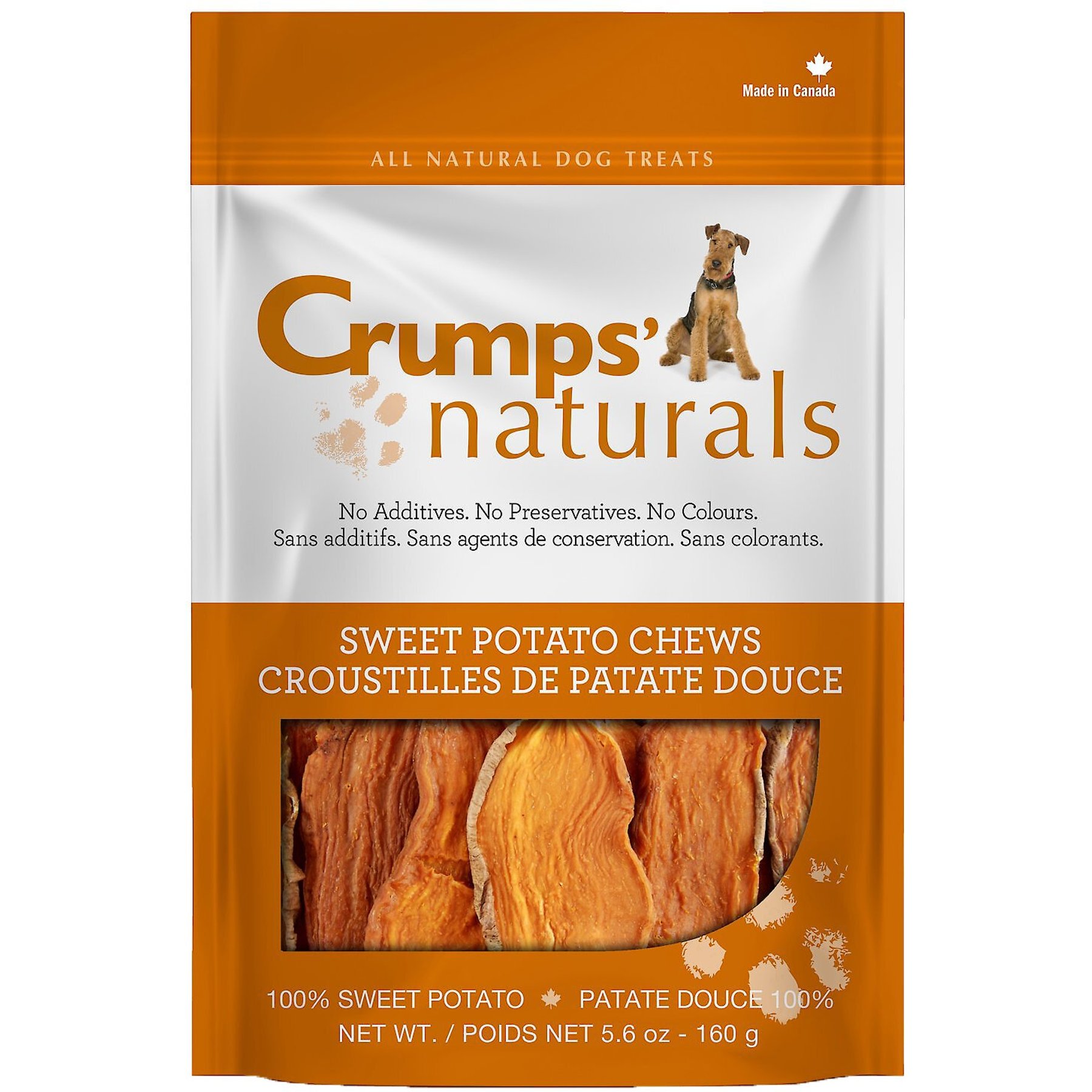 Crumps' Naturals Sweet Potato Chews Dog Treats