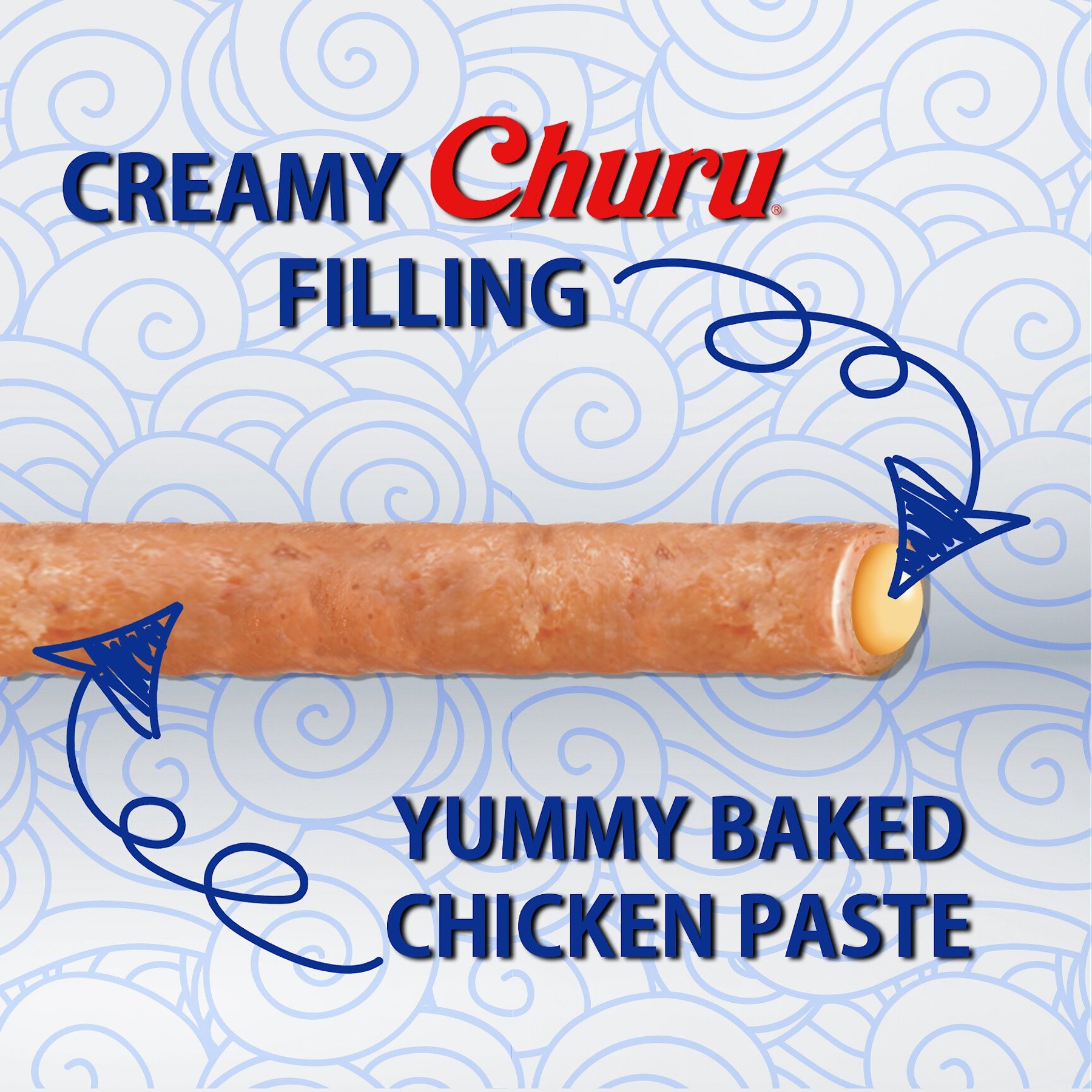 Inaba Churu Rolls Chicken with Cheese Recipe Grain-Free Soft & Chewy Dog Treats, 0.42-oz, pack of 8