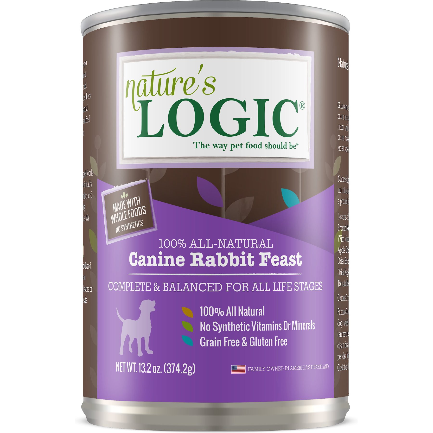 Nature's Logic Canine Rabbit Feast All Life Stages Grain-Free Canned Dog Food