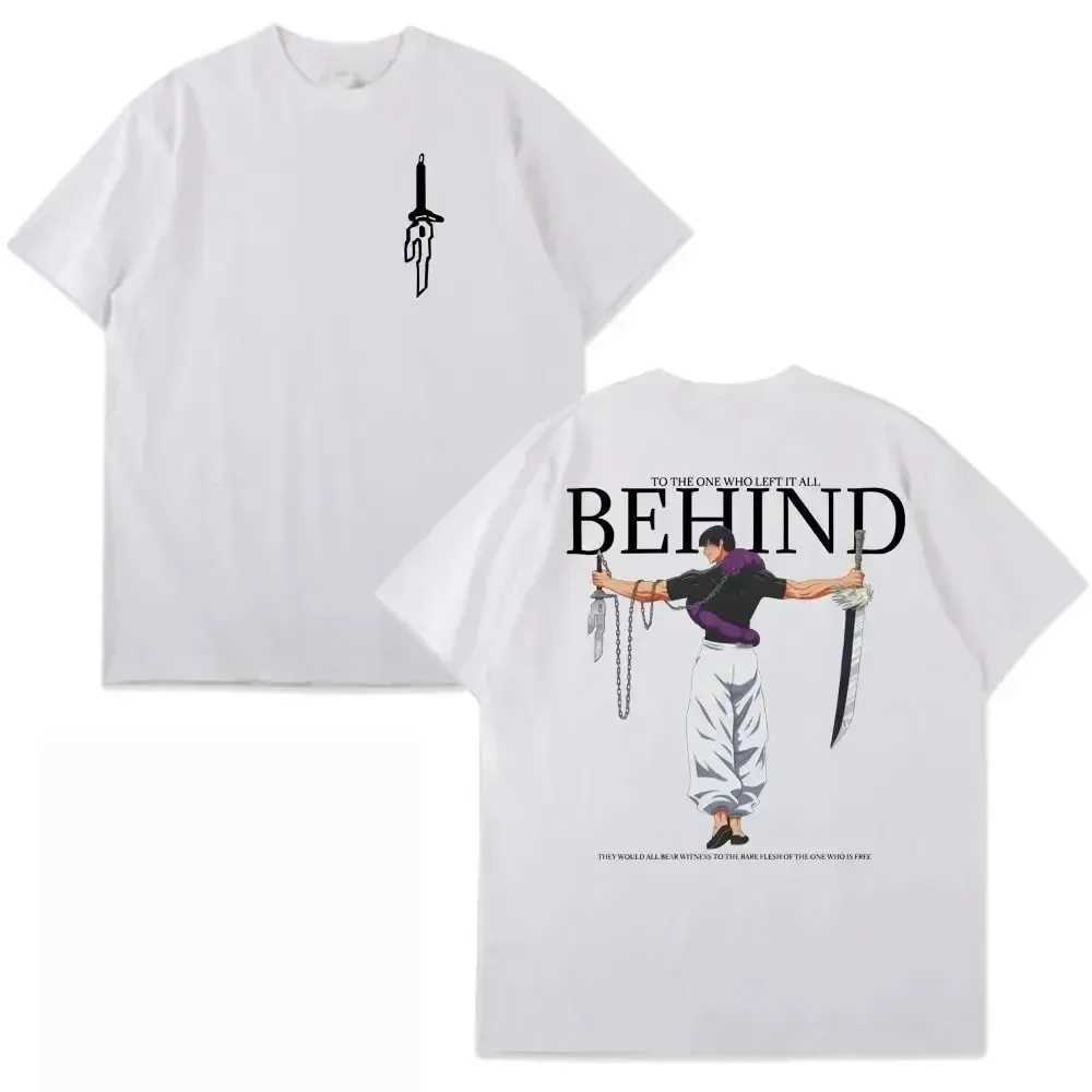 Men's T-Shirts Anime Jujutsu Kaisen Fushiguro Toji To The One Who Lfft It All Behind Graphic T Shirt Men Women Casual Harajuku T-shirt Y2k Tops Y