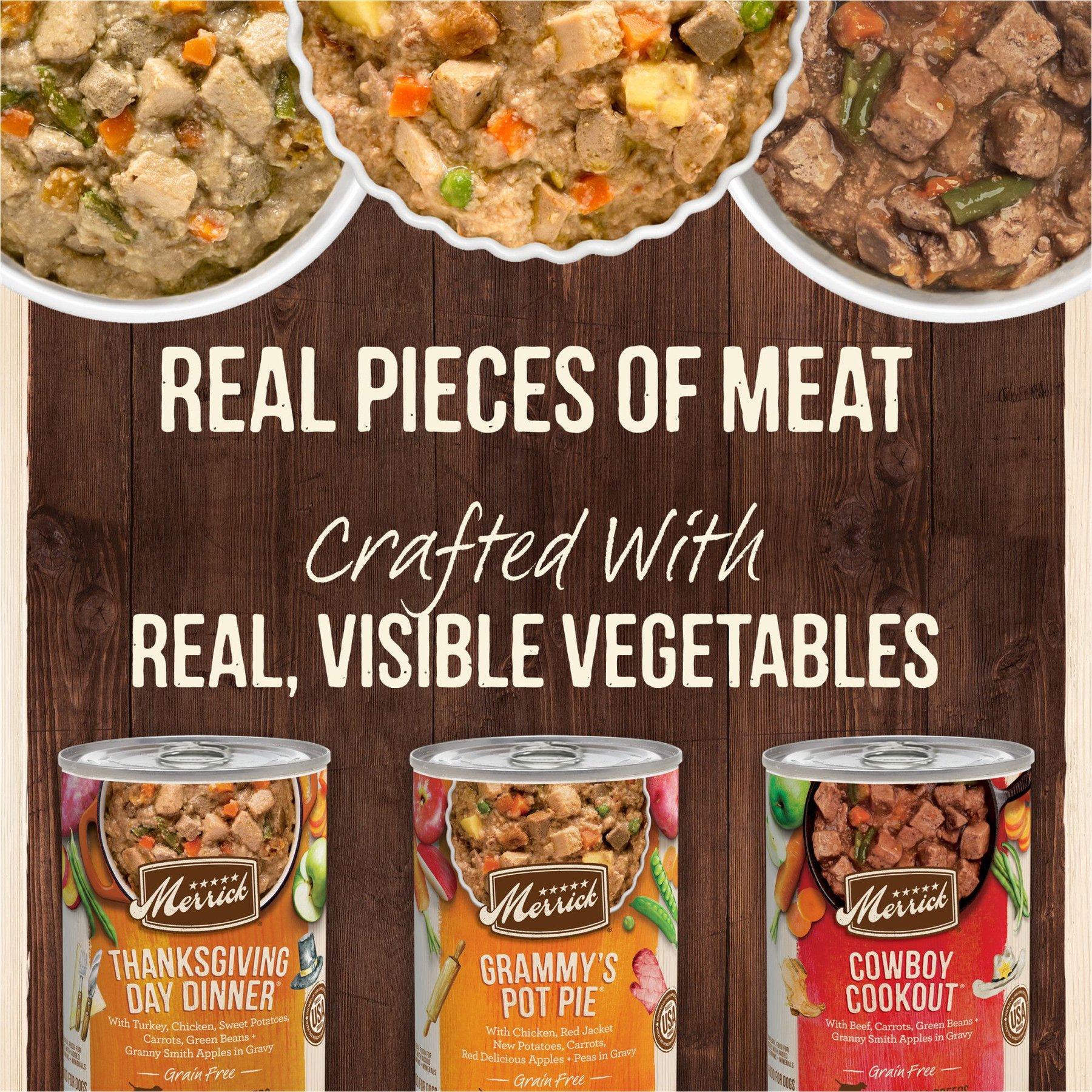 Merrick Grain-Free Favorites Wet Dog Food Variety Pack