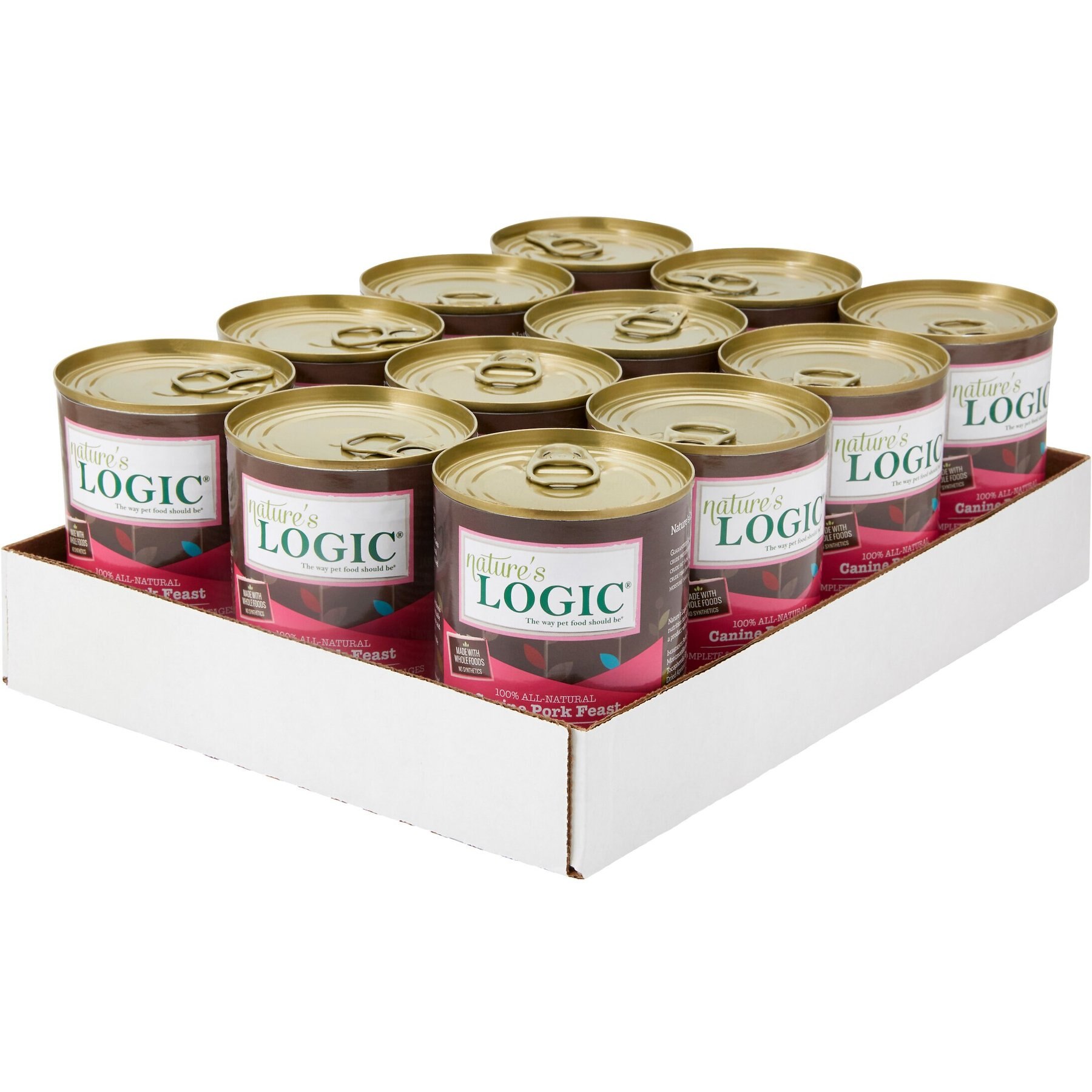 Nature's Logic Canine Pork Feast All Life Stages Grain-Free Canned Dog Food