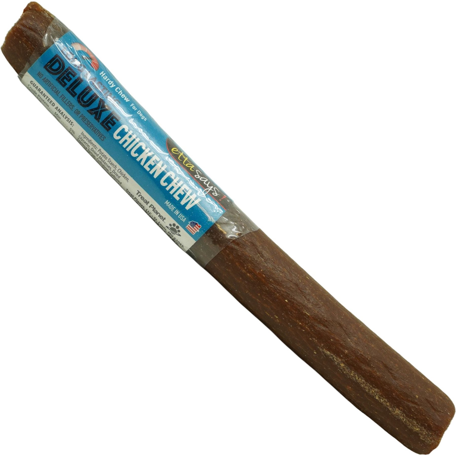 Etta Says! Deluxe Hide-Free Long-Lasting 7" Chicken Recipe Dog Chew
