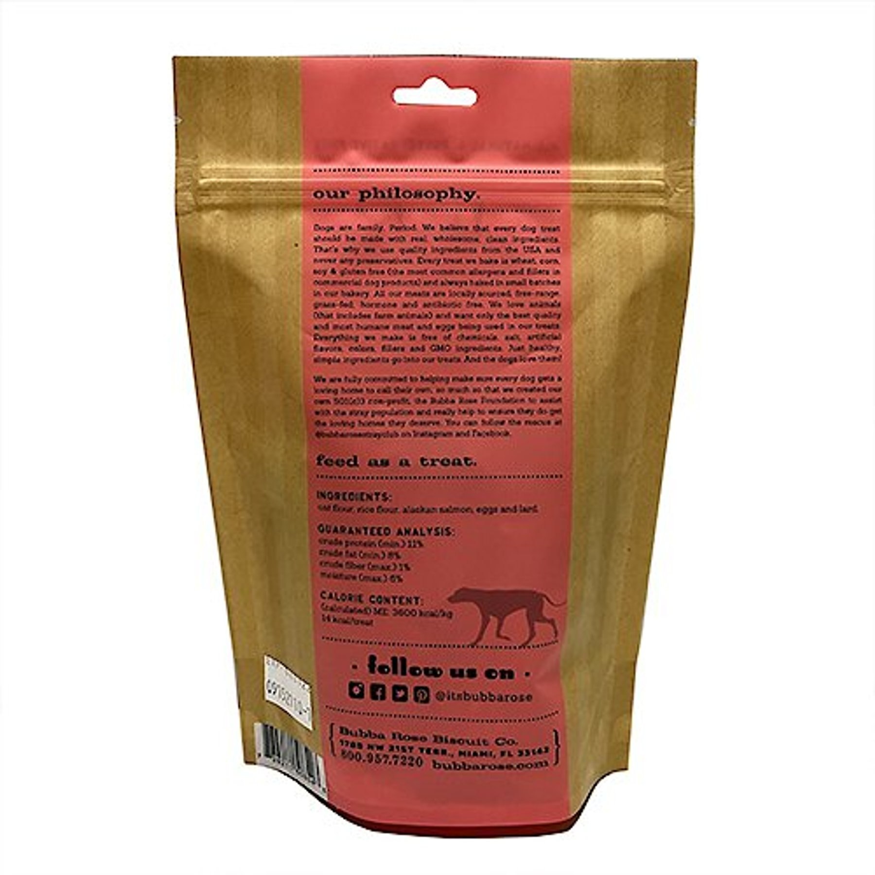Bubba Rose Biscuit Co. Alaskan for More Dog Treats, 6.5-oz bag