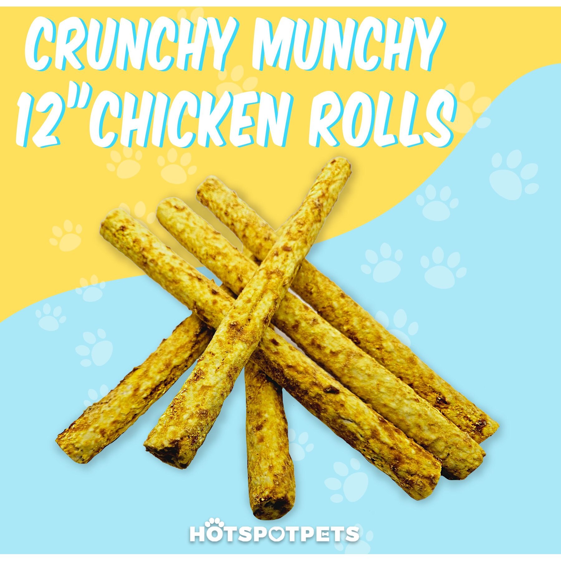 HOTSPOT PETS 12-in Chicken Crunchy Munchy Rolls Dog Treats