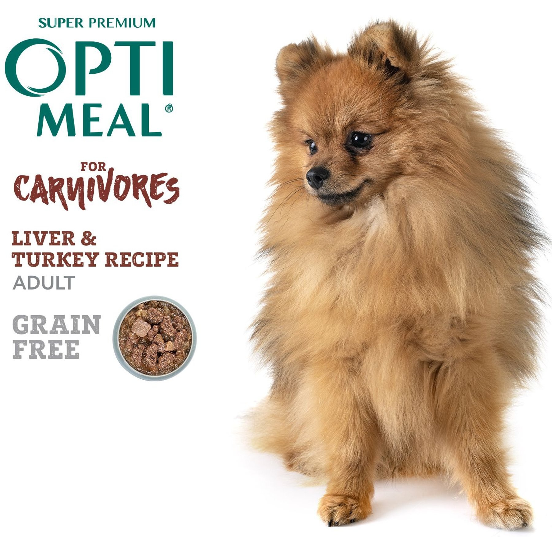Optimeal Grain-Free Liver & Turkey Recipe Tender Morsels In Aspic Recipe Wet Dog Food, 3-oz pouch, case of 24