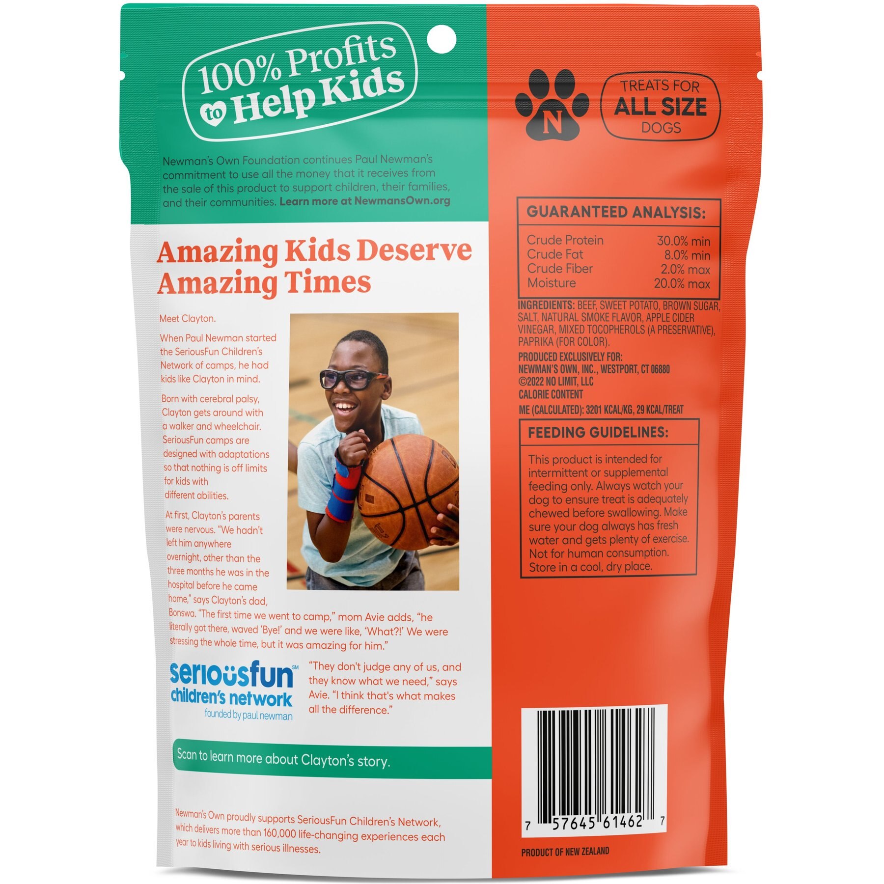 Newman's Own Beef Jerky Beef & Sweet Potato Recipe Dog Treats