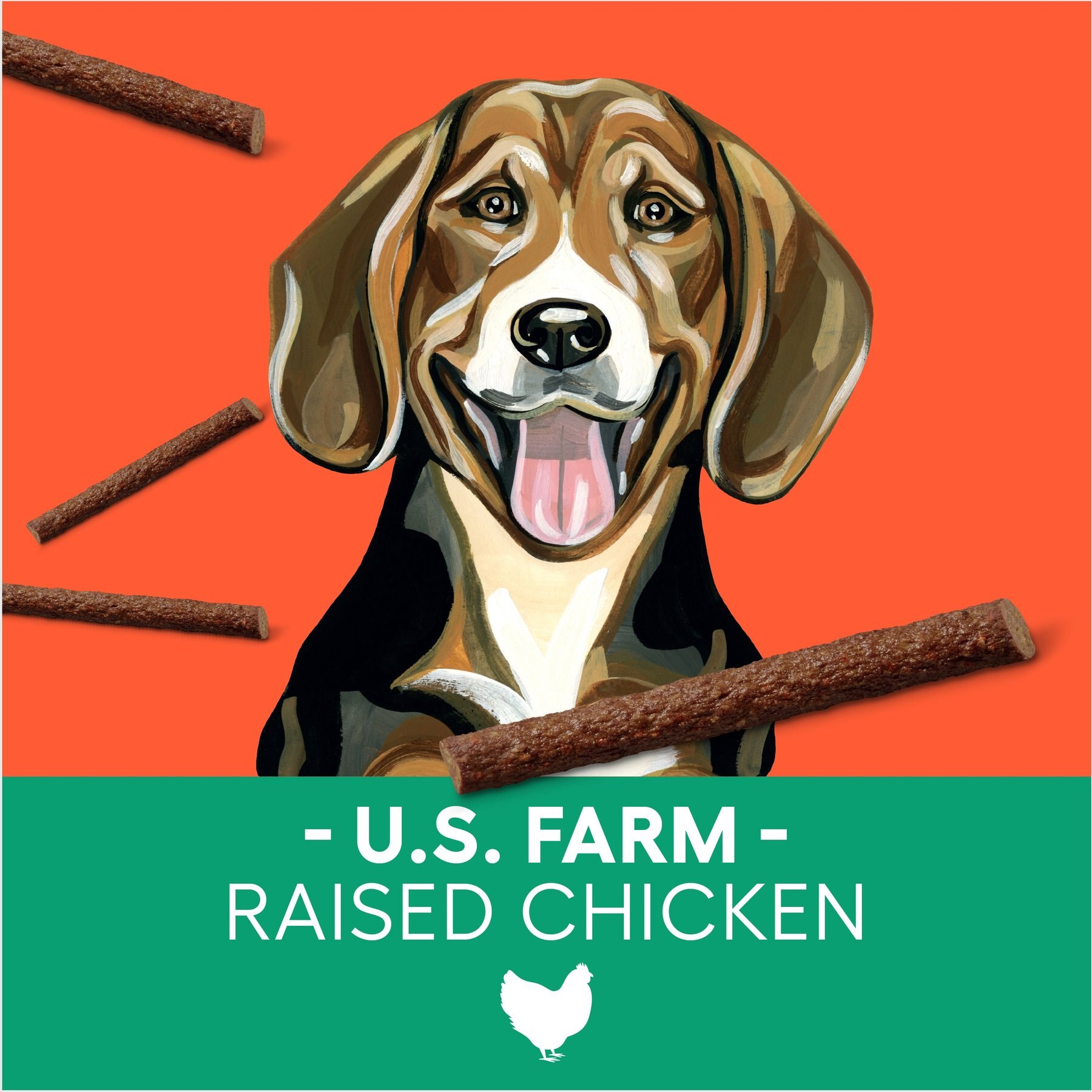 Newman's Own Snack Sticks Chicken & Sweet Potato Recipe Grain-Free Dog Treats