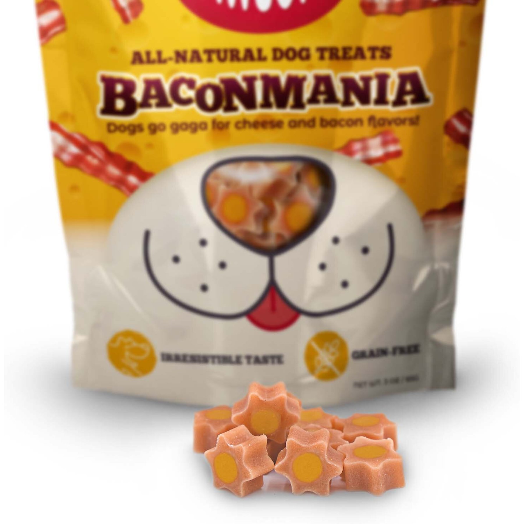 Awesome Pawsome Baconmania Dog Treats, 3-oz bag