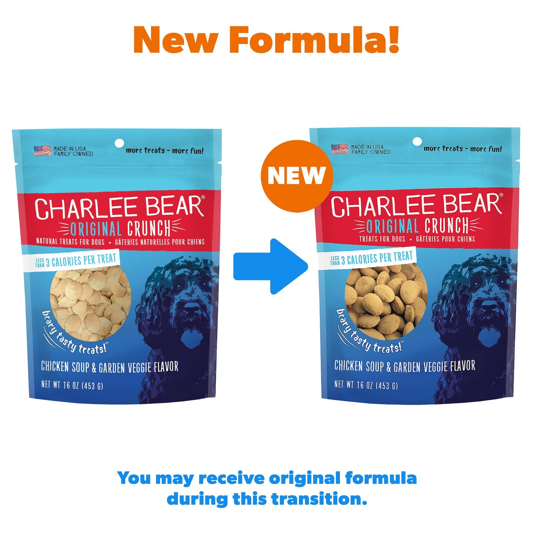 Charlee Bear Chicken Soup & Garden Veggie Flavor Dog Treats