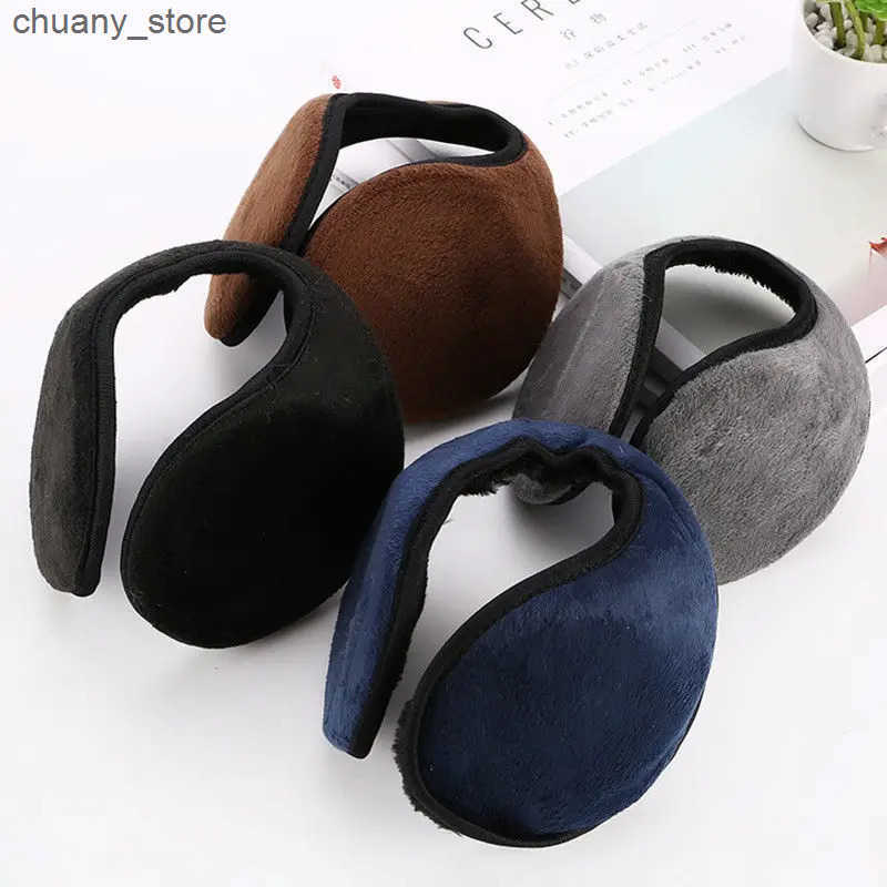 Ear Muffs Warm Thicken Velvet Earmuffs Winter Outdoor Cycling Fce Rabbit Fur Men Women Cycling Ear Cover Protector Plush Soft Ear Muffs L240910