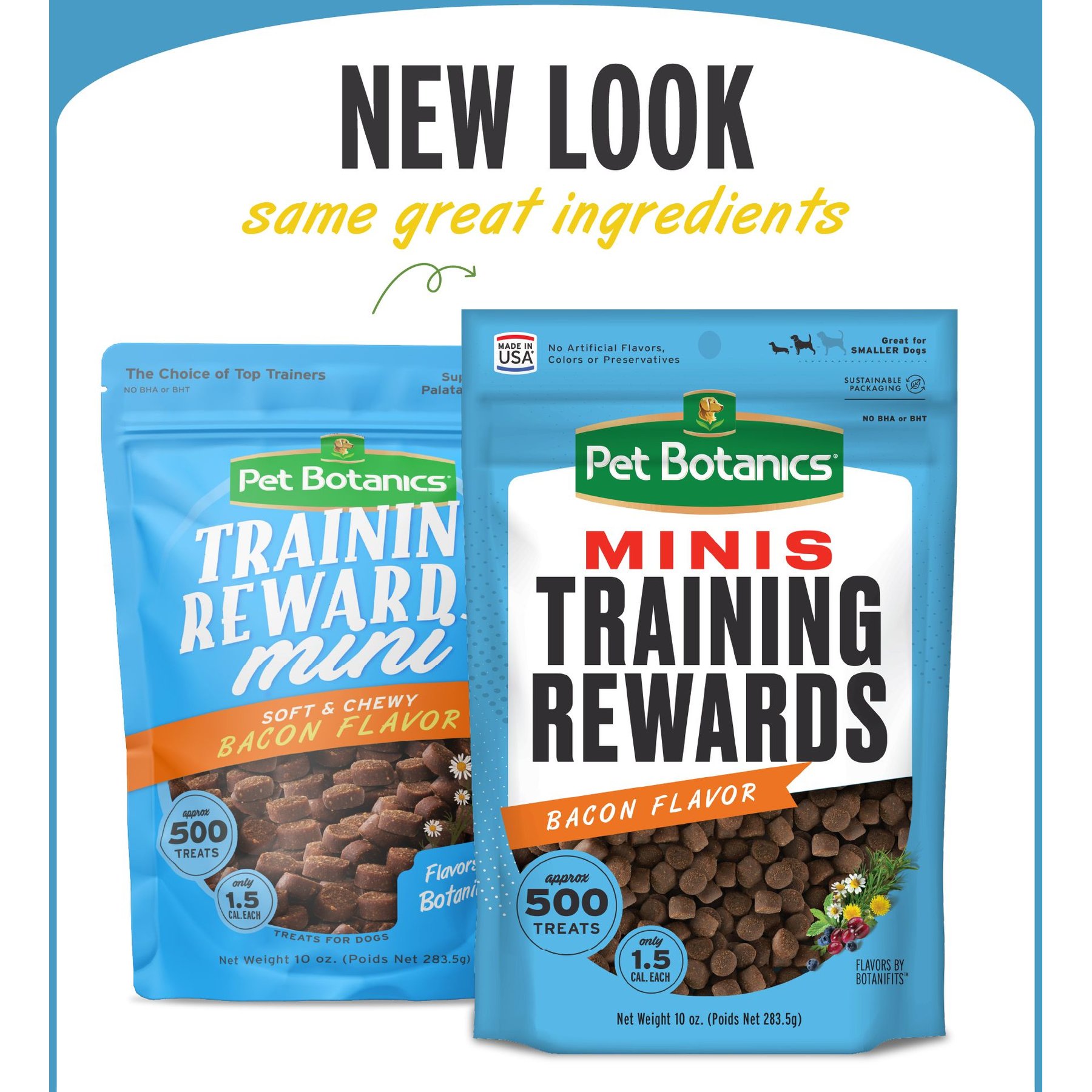 Pet Botanics Mini Training Reward Bacon Flavor Dog Treats