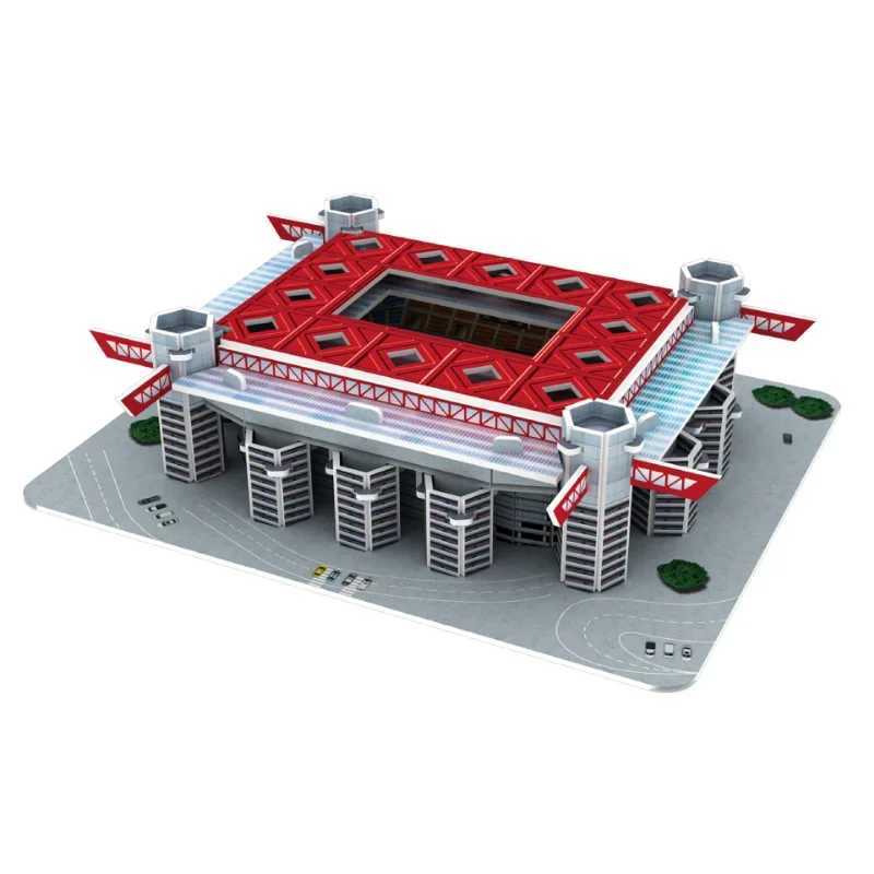 Feooe DIY 3D Puzzle Football Field Model Building Stadium Assembly ToysXJ241120