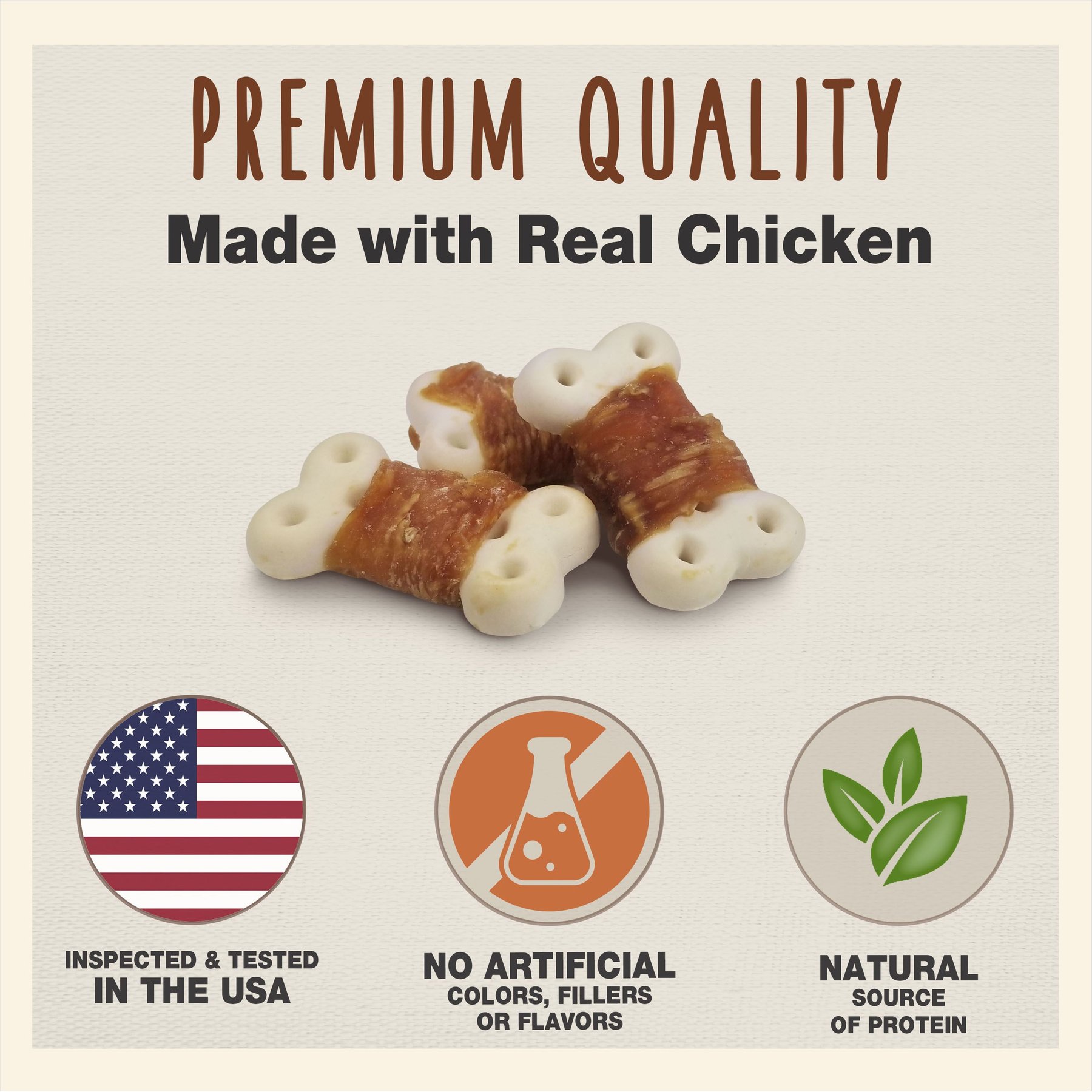 Cadet Gourmet Chicken Wrapped Biscuit Dog Treats, 14-oz
