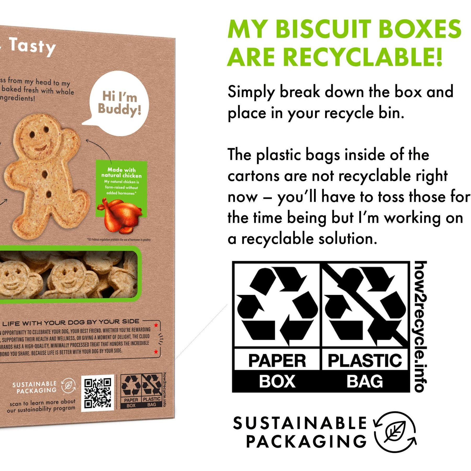 Buddy Biscuits Grain-Free Oven Baked with Rotisserie Chicken Dog Treats