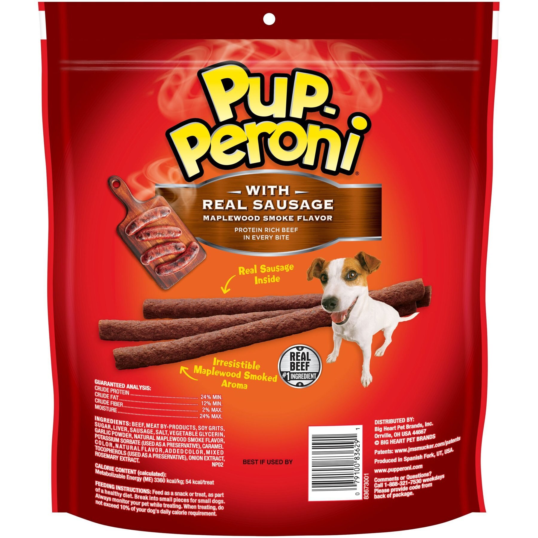 Pup-Peroni Real Sausage Maplewood Smoke Flavor Dog Treats