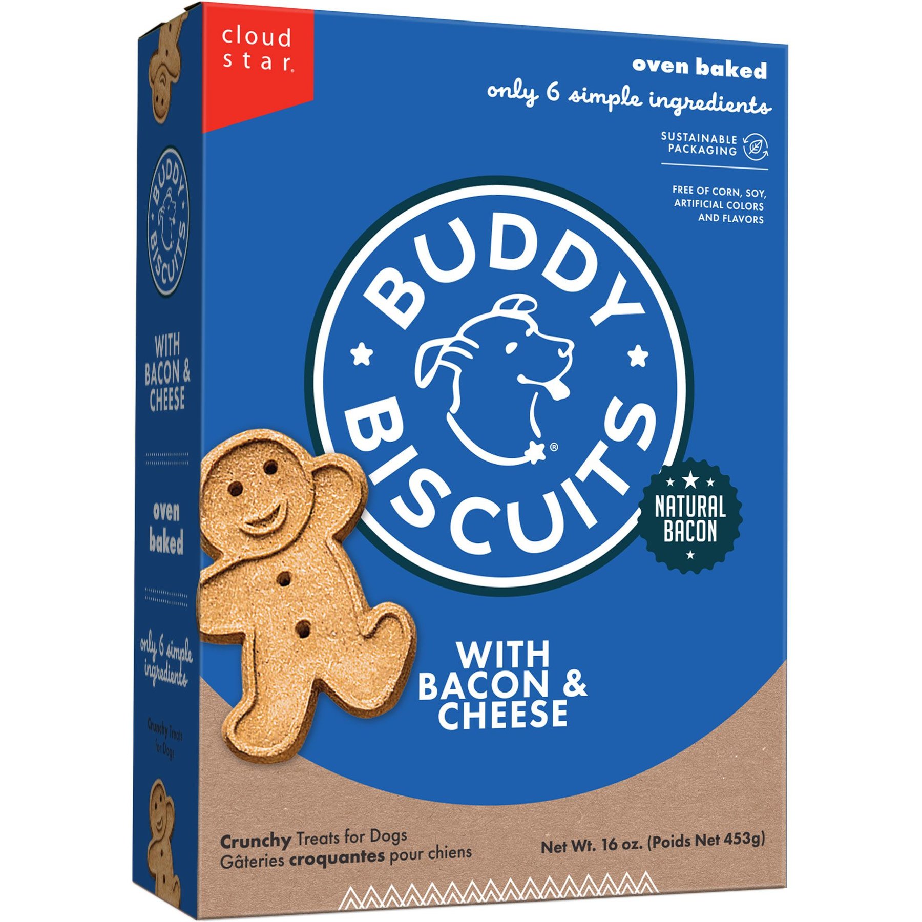Buddy Biscuits with Bacon & Cheese Oven Baked Dog Treats