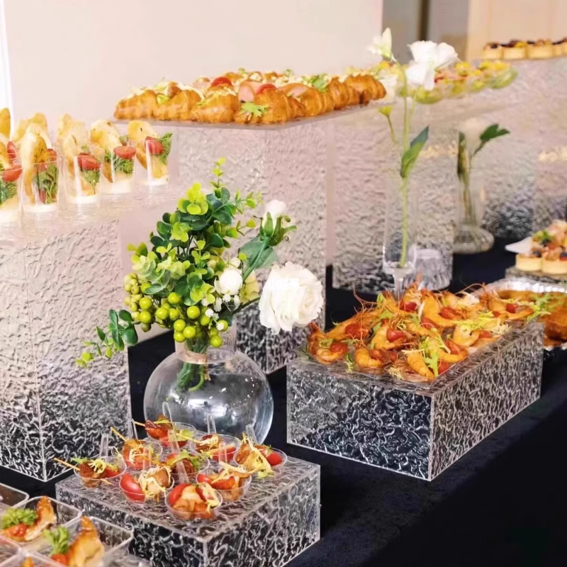 12pcs Wedding Decoration Cake Bar Column Stand Dessert Table Buffet Trays Wedding Favors Craft Centerpiece Home Hotel Feast Cake Food Drinks Fruit Hol