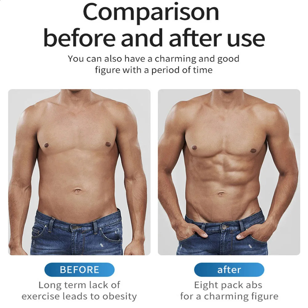 EMS Abdominal Muscle Trainer Vibration Waist Weight Loss Belt ABS Muscle Stimulator Carbon Powder Electric Weight Loss Massage Machine Neutral Version
