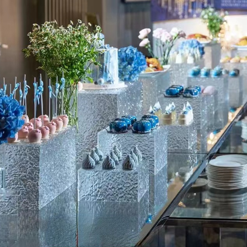 12pcs Wedding Decoration Cake Bar Column Stand Dessert Table Buffet Trays Wedding Favors Craft Centerpiece Home Hotel Feast Cake Food Drinks Fruit Hol