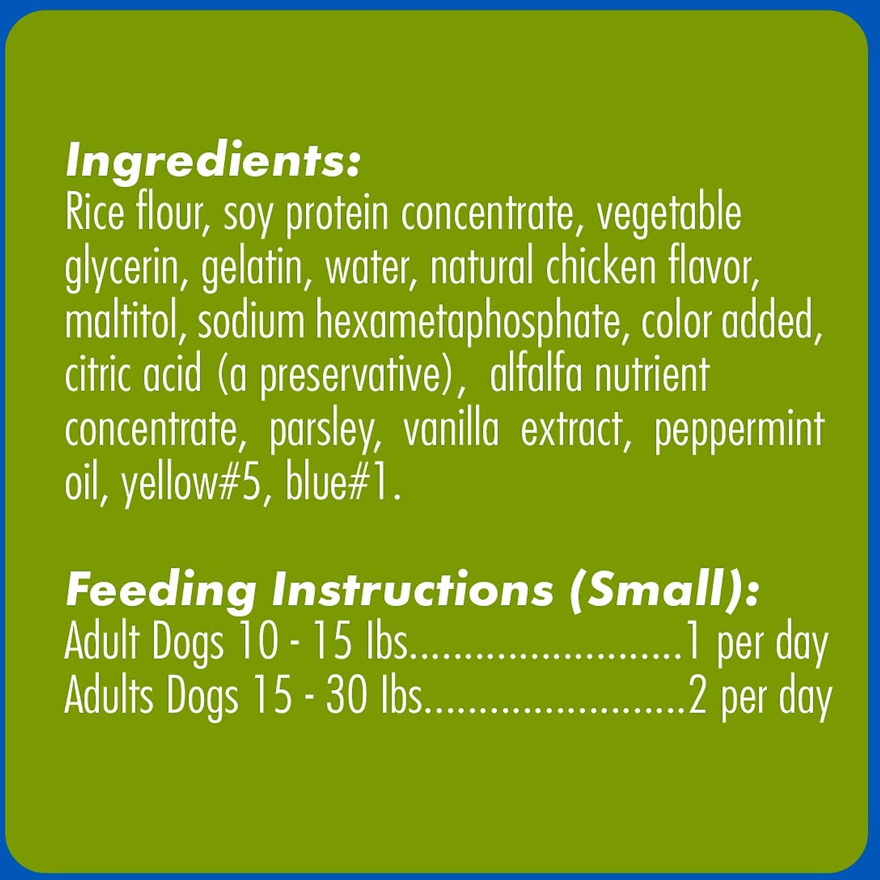 N-Bone Twistix Vanilla Mint Flavored Small Dental Dog Treats, 12 count