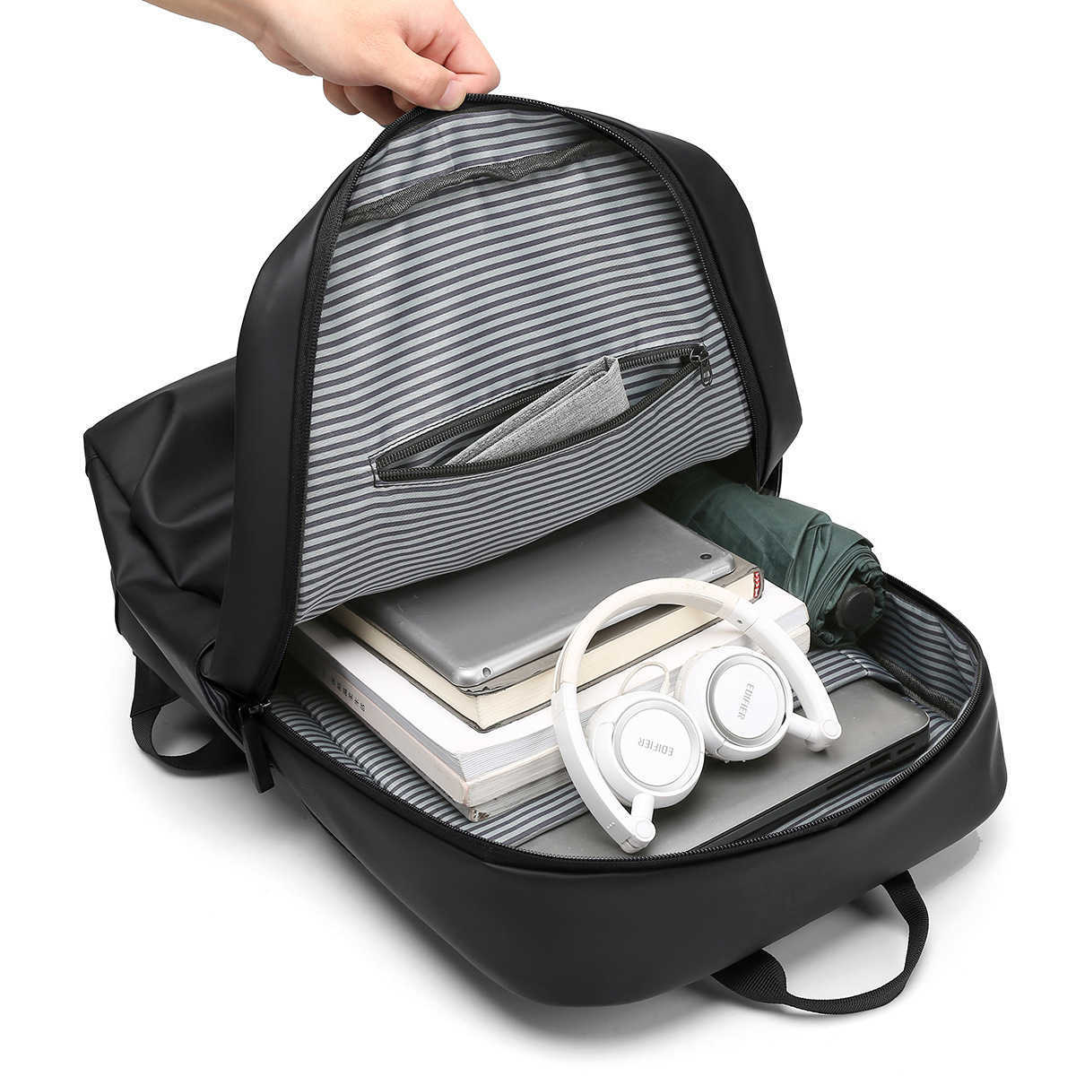 multifunctional business backpack for men large capacity leisure bag travel bag fashionable boarding bag