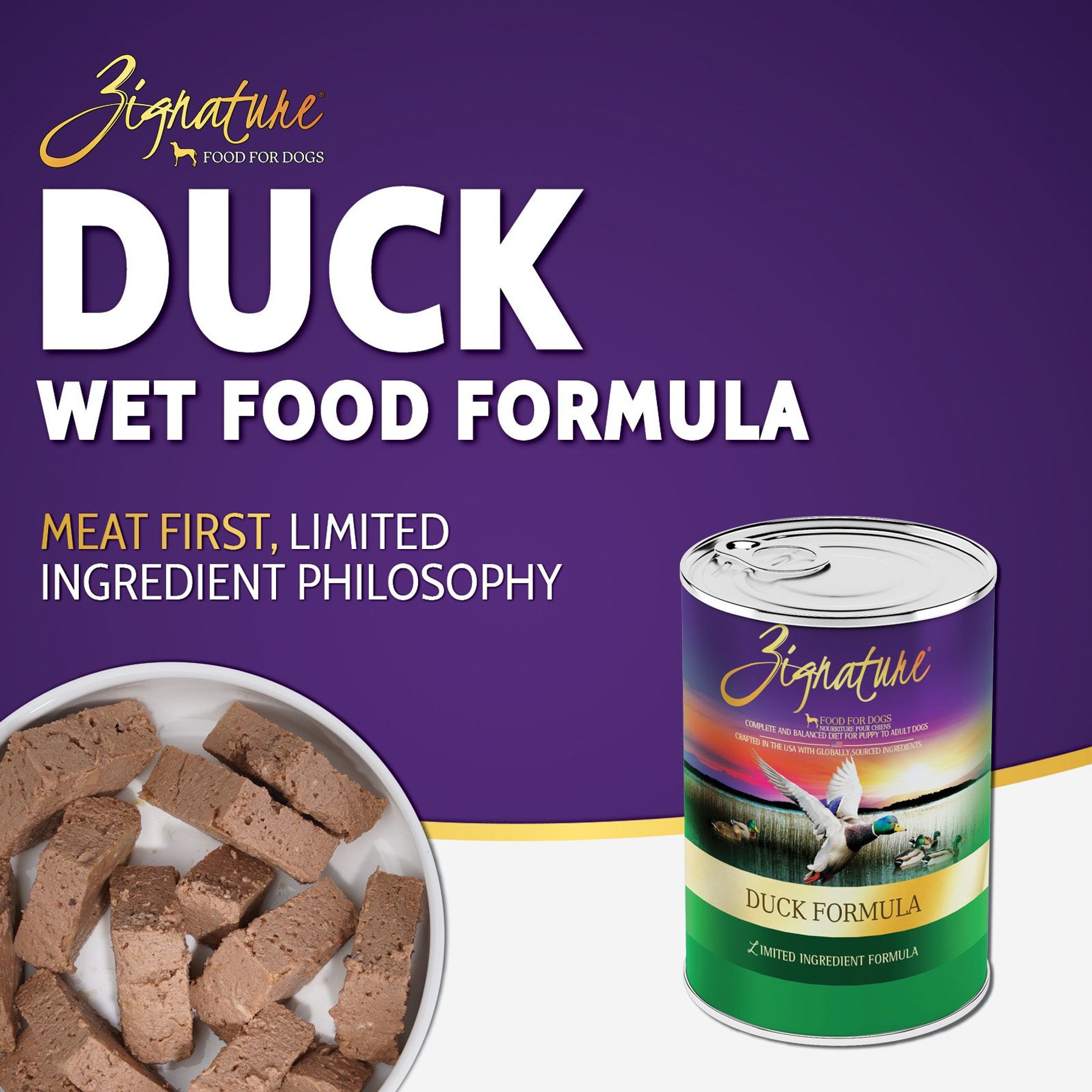 Zignature Duck Limited Ingredient Formula Canned Dog Food