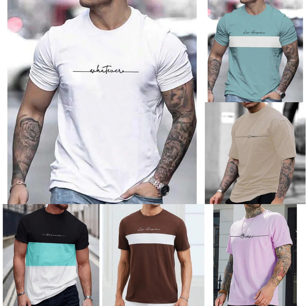 Short En Crew Neck Sleeve Letter Print Breathable Workout T Shirts Casual Top With Short Sleeves op s