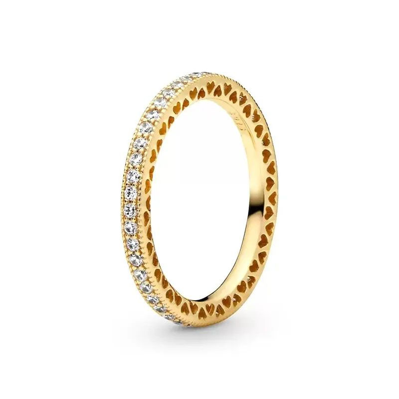 Popular Sterling Sier Golden Fashion Classic Ring Is Suitable for Ladies Designer Jewelry Accessories Free Wholesale Delivery