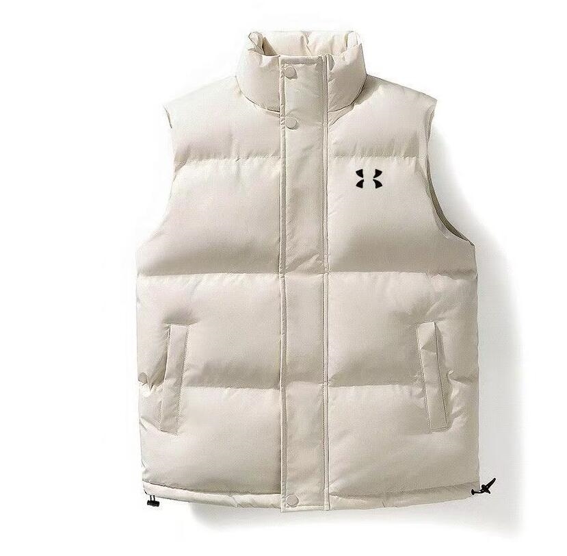brand Men Vest Corduroy waistcoat winter stand-up collar sleeveless Designer jacket men's slim youth cotton waistcoat thick Vest