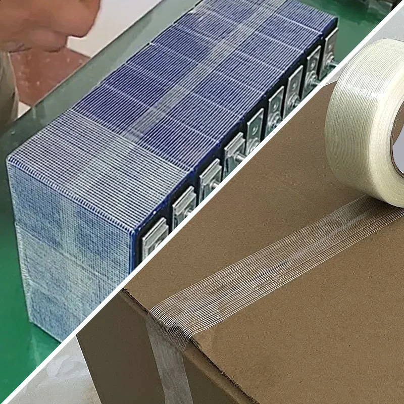 Glass fiber adhesive tape high viscosity strip transparent single-sided adhesive heavy-duty wear-resistant strip tape 241121