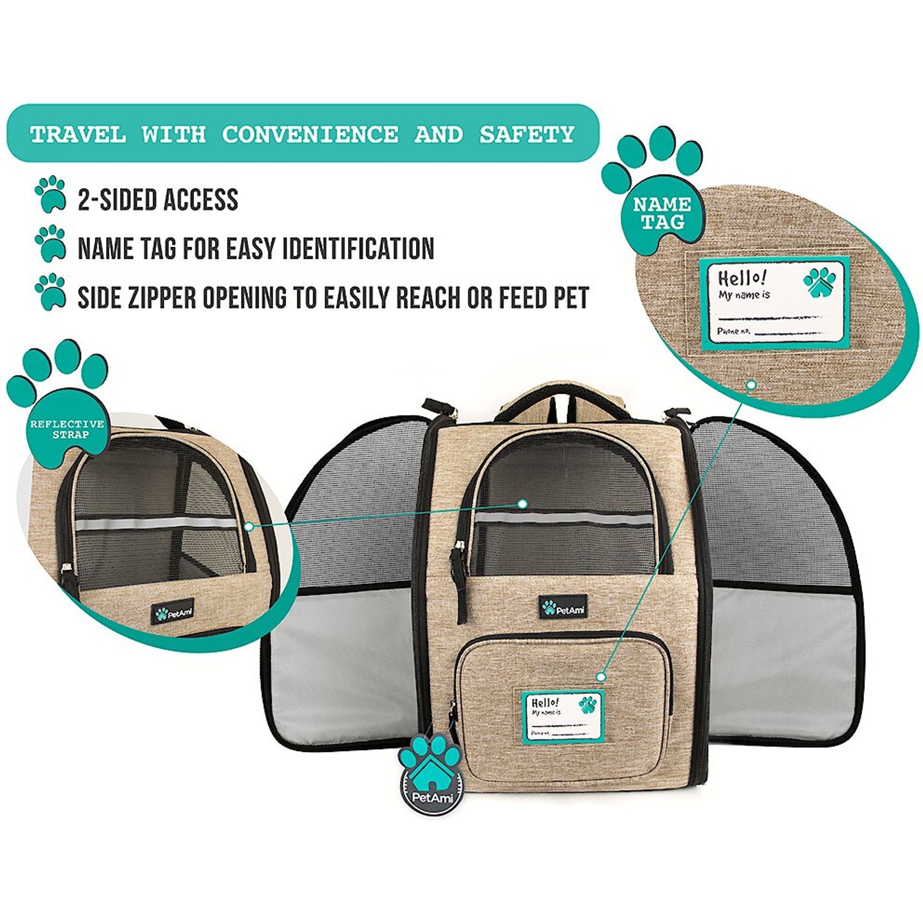 Deluxe Backpack Dog & Cat Ca fast shipping