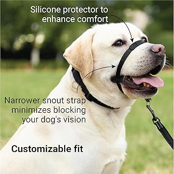 SVD.PET No-Pull Dog Headcollar Easier Walks, Chew-Proof Protector Increase Comfort, Simple Design, Easy to Wear Adjust (Medium for Small and Medium Si