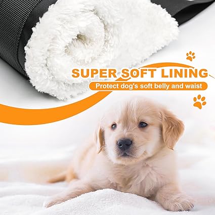 4-150 lbs Adjustable Dog Sling Large Lift Rehab Harness for Weak Rear Legs, Soft Hind Leg Support Helps Senior, Injured, Disabled and After ACL Surger