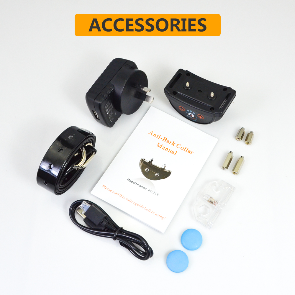 Waterproof and Rechargeable Large Dog Anti Bark stop E shock Collars