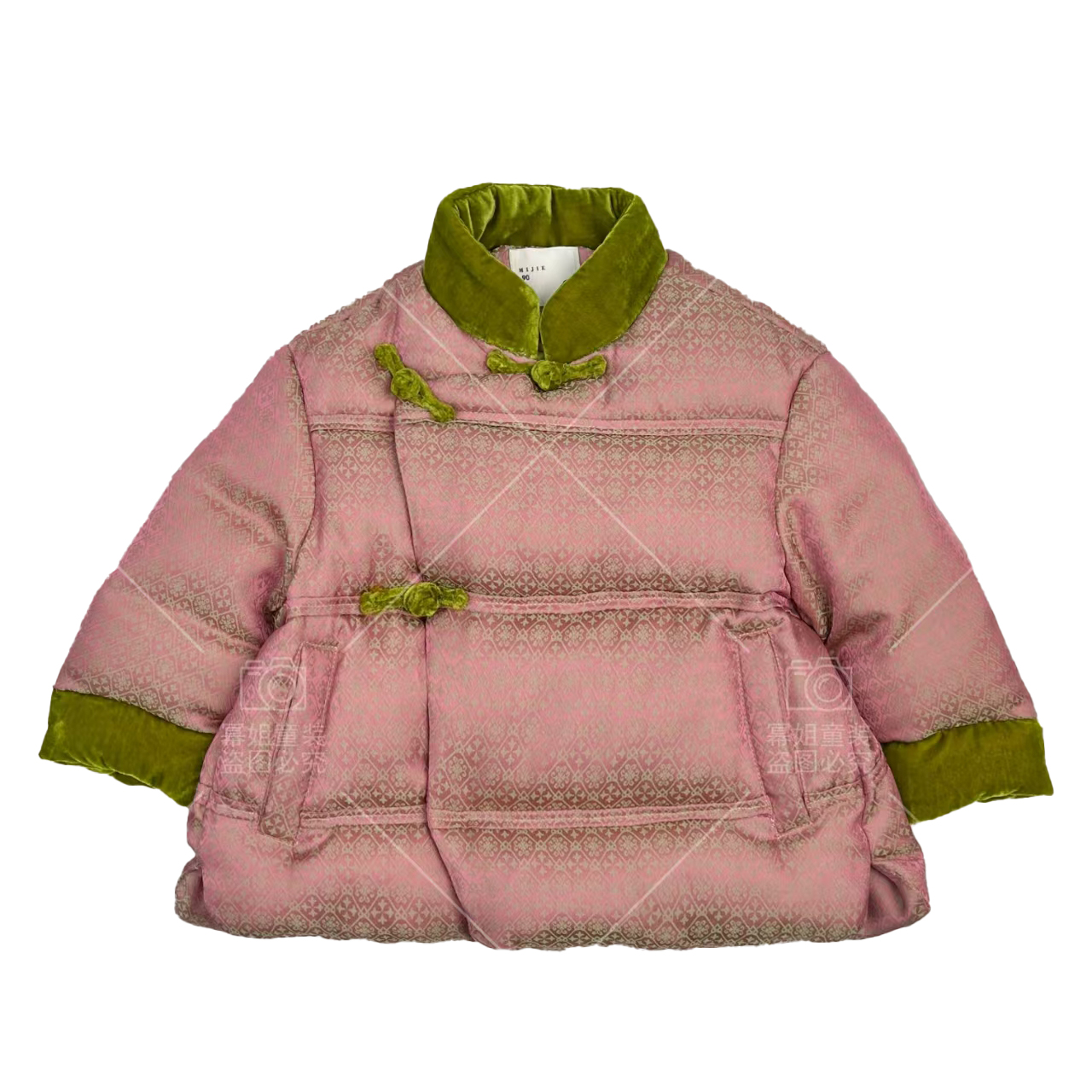 Children's Cotton Clothes Winter Clip Cotton New Year's Eve Clothing Boys and Girls Yankee Warm Thickened Cotton Coat Jacket