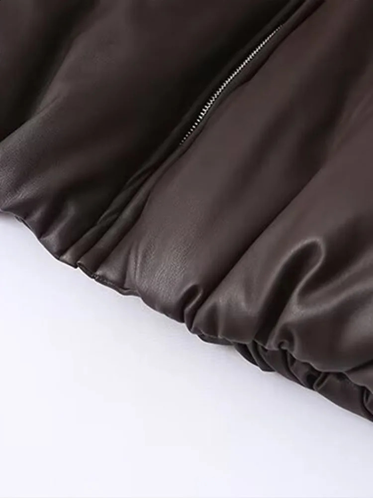 summer womens clothing European and American style French n fashionable thick leather cotton coat 241121