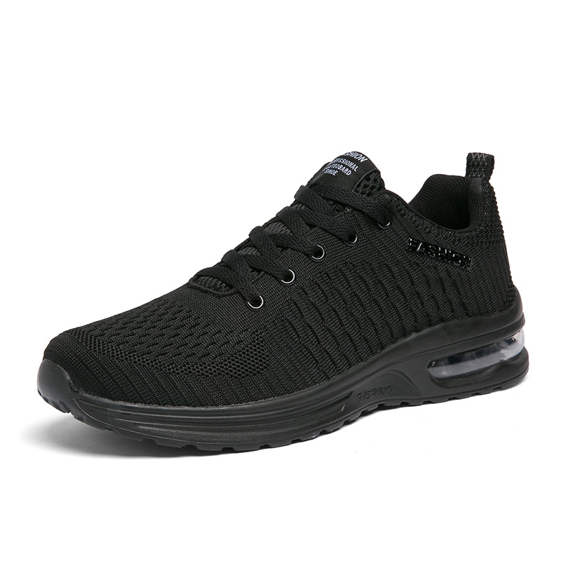 oversized running Spring breathable casual men's spring summer black sports shoes Lhshoe