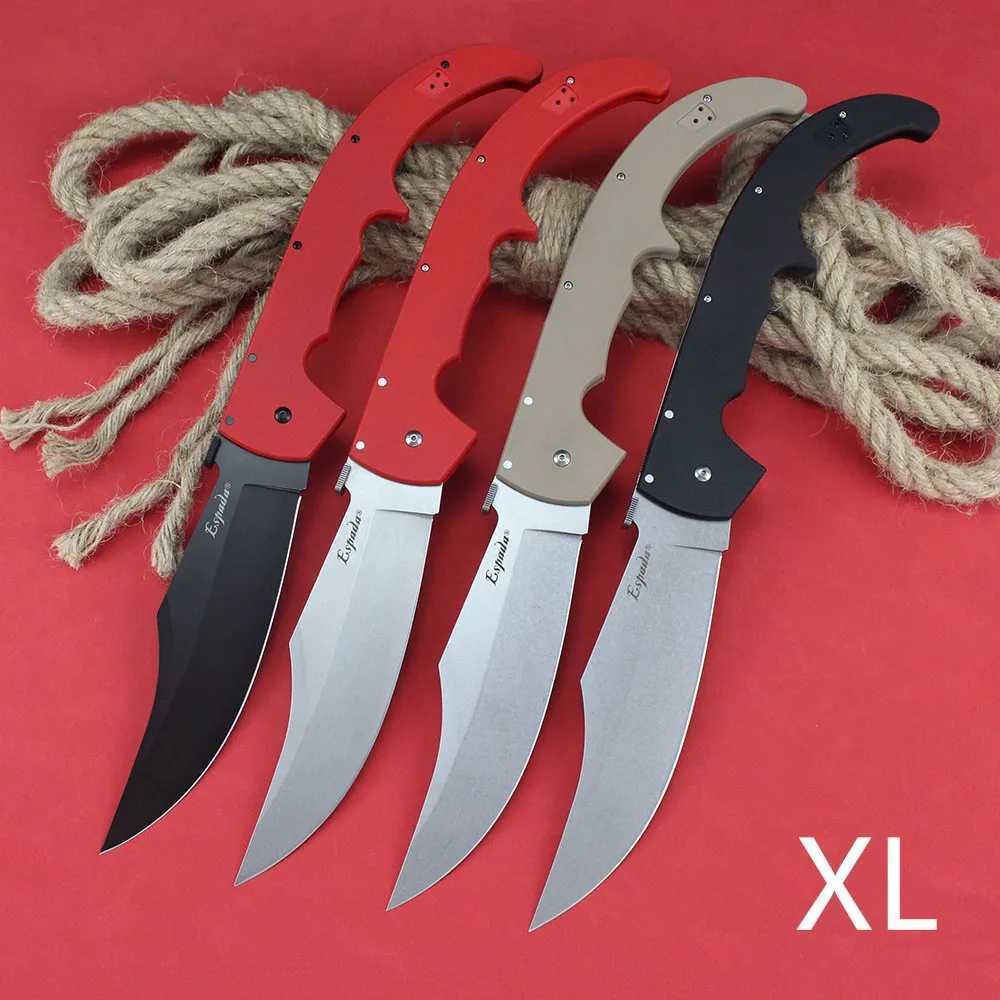 New cold Espada XL folding tactical knife AUS0A steel survival military combat knife G0 handle professional hunting knife edcW241121