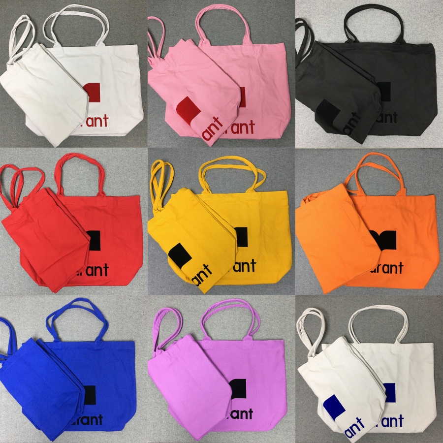 Designer men and women by canvas bag Shopping bag Tote bag 100% cotton solid color geometric letter shoulder bag